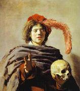 Frans Hals Youth with a Skull oil painting artist
